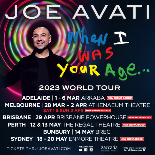 joe avati tour sydney